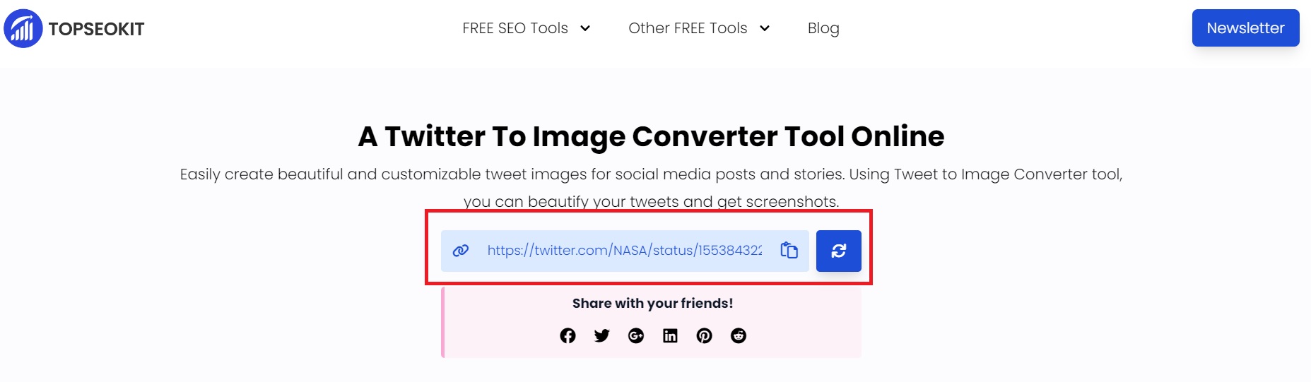 FREE Tweet to Image Converter Try it Now! Top SEO Kit