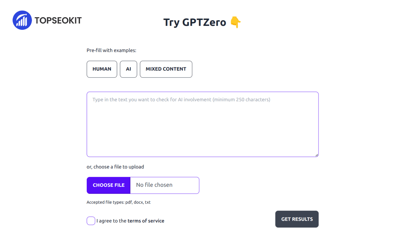 GPTZero - Open AI, Chat GPT and AI Content Detector