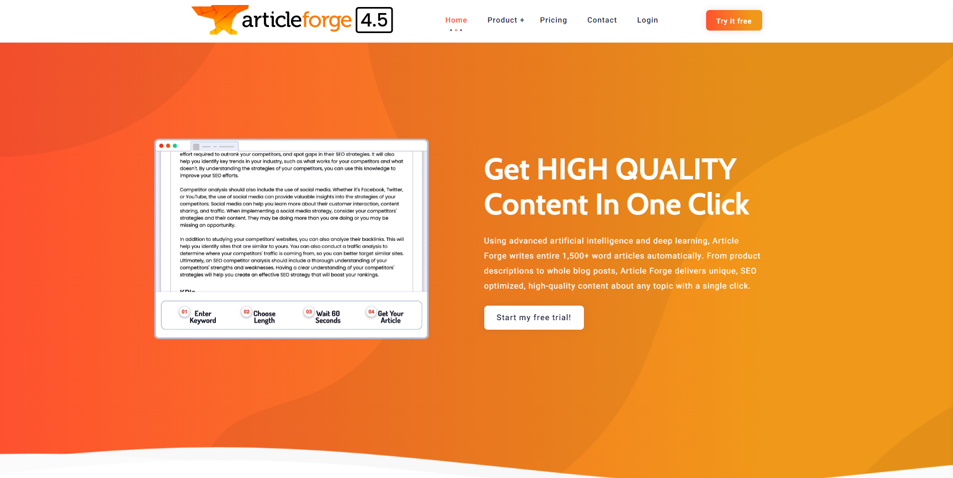 Article forge